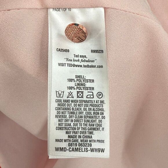 Ted Baker London Camelis Fantasia Midi Dress Sleeveless Women 1 Floral Turquoise - Picture 9 of 15